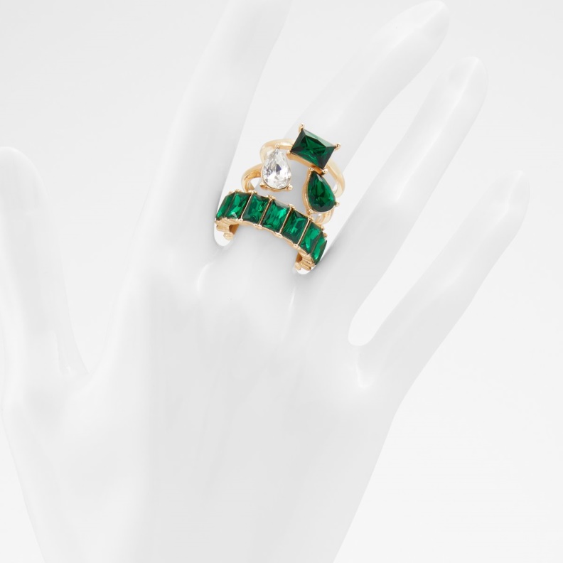 Gwareri Ring Aldo Fashion Dark Green