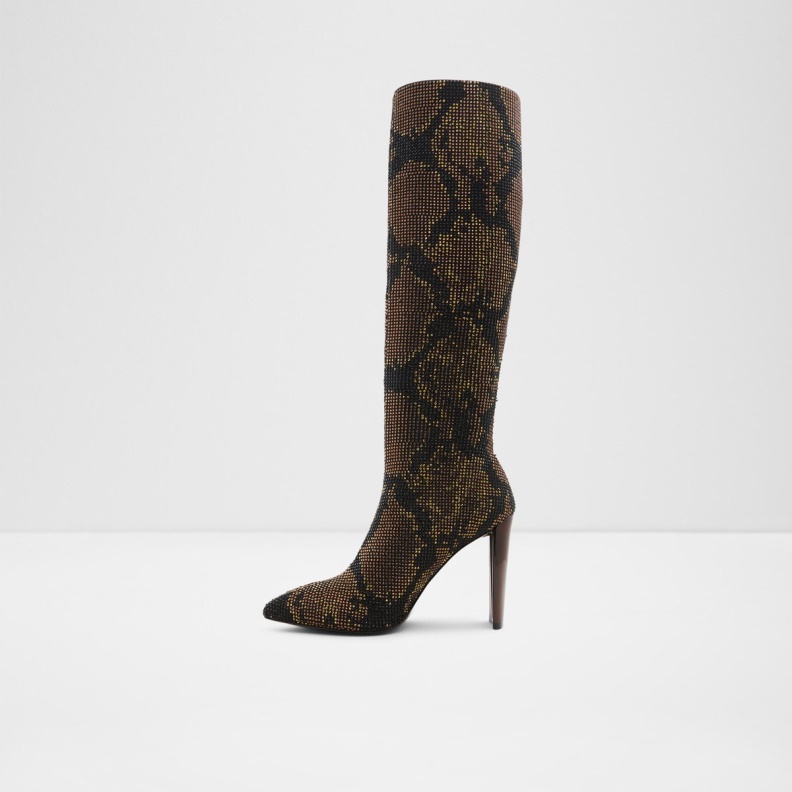 Aldo Brown Fashion Gwenith Knee-High Boot Block Heel