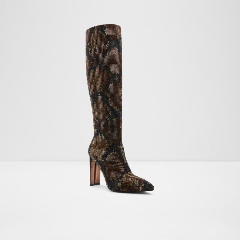 Aldo Brown Fashion Gwenith Knee-High Boot Block Heel
