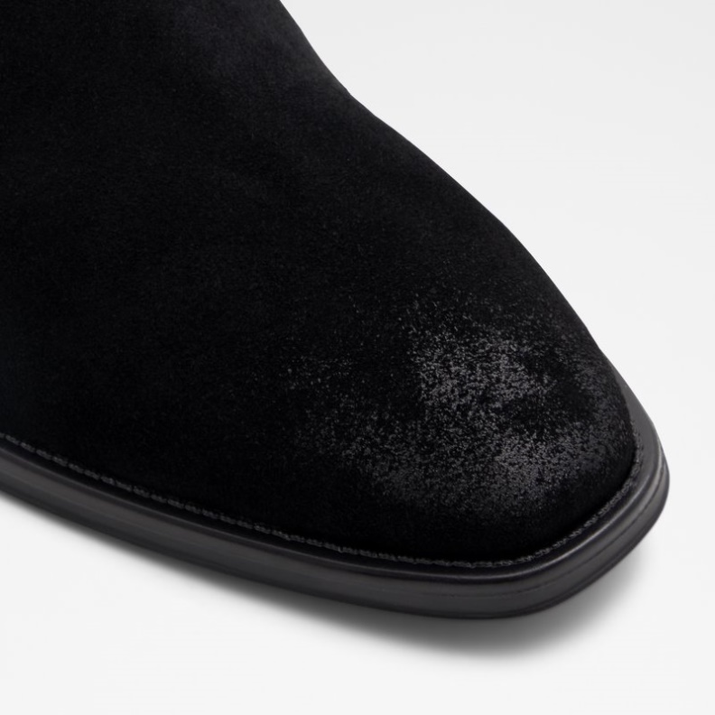 Schwarzes Leder Wildleder Aldo Fashion Gweracien