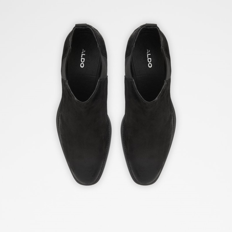 Gweracien Mode Schwarz Leder Wildleder Aldo