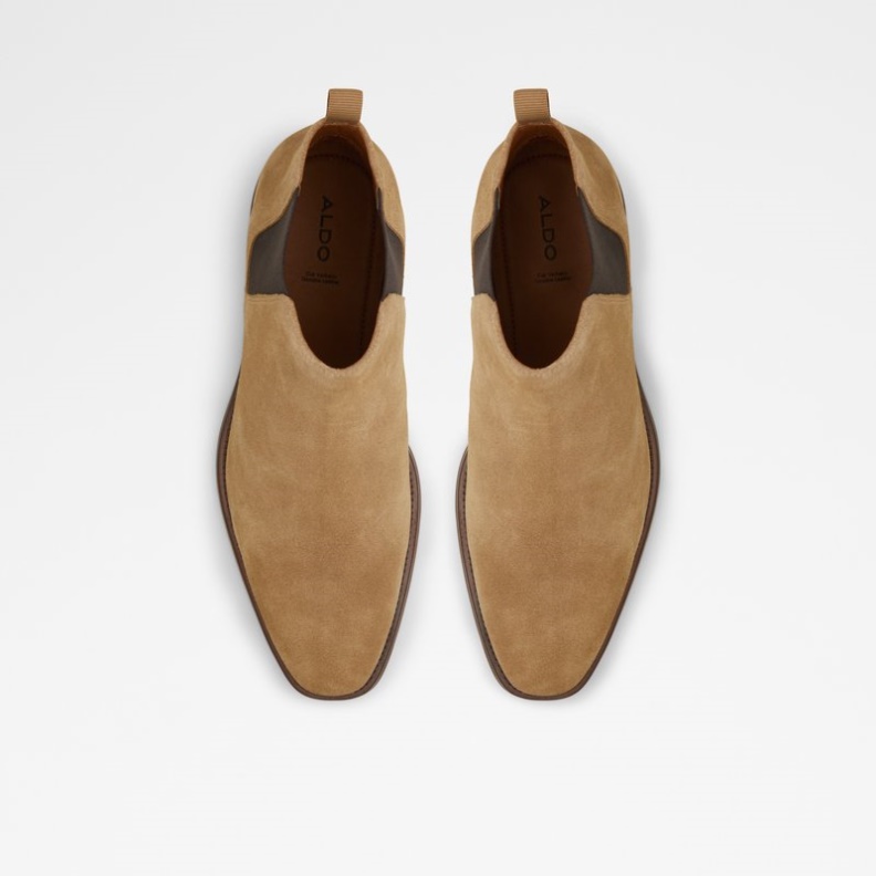 Gweracien Fashion Dunkelbeige Leder Wildleder Aldo