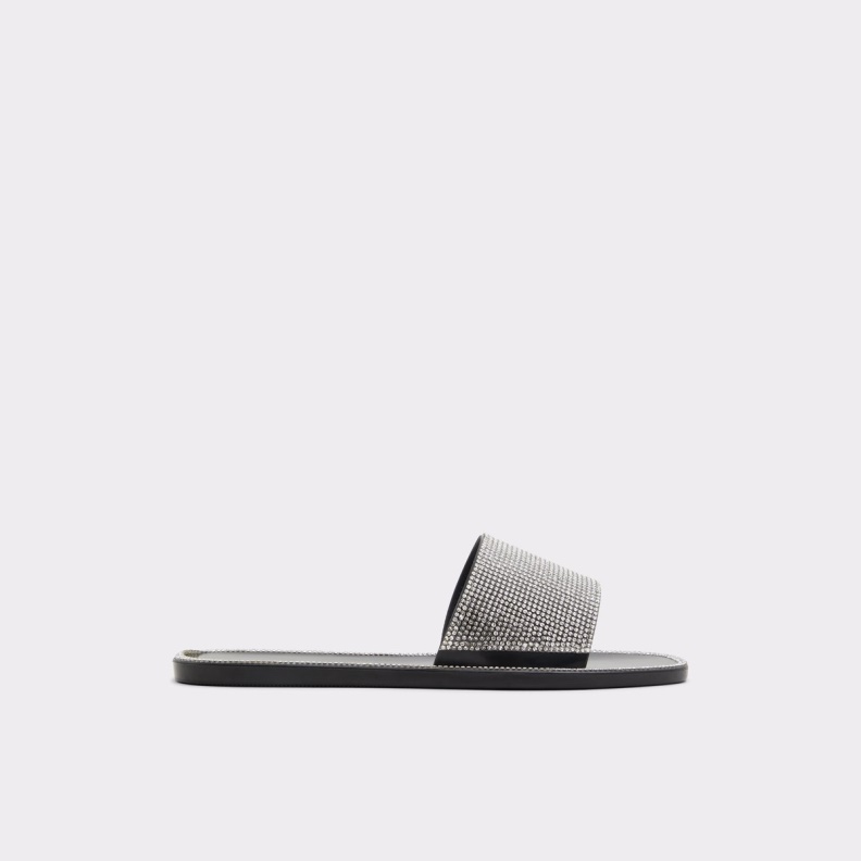 Gwohasean Flat Sandal Aldo Fashion Black-Silver Multi