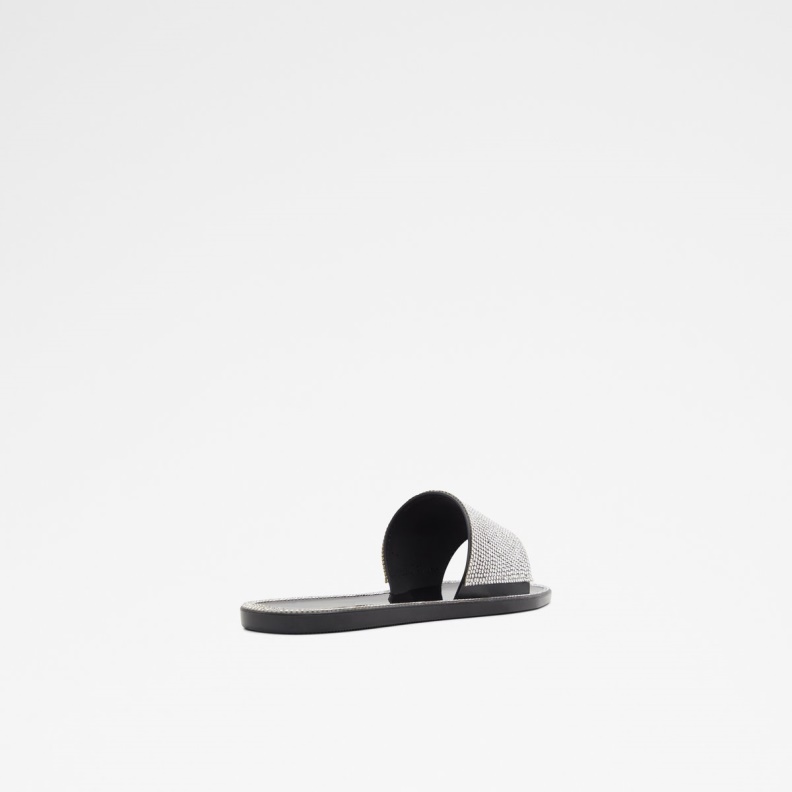 Gwohasean Flat Sandal Aldo Fashion Black-Silver Multi
