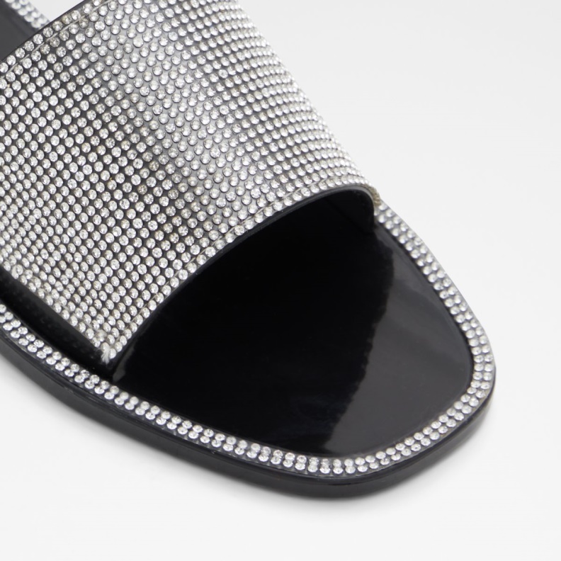 Gwohasean Flat Sandal Aldo Fashion Black-Silver Multi