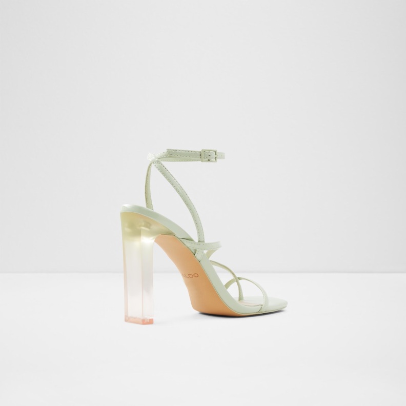 Bright Green Hainiel Strappy Heeled Sandal Aldo Fashion
