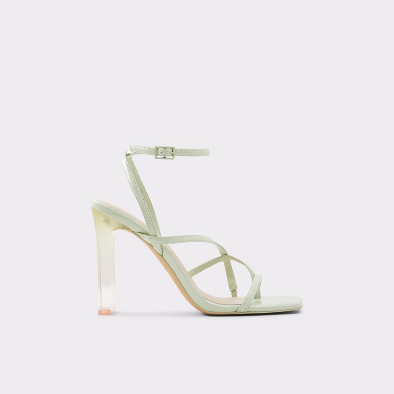 Hainiel Strappy Heeled Sandal Cup Sole Bright Green Aldo Fashion