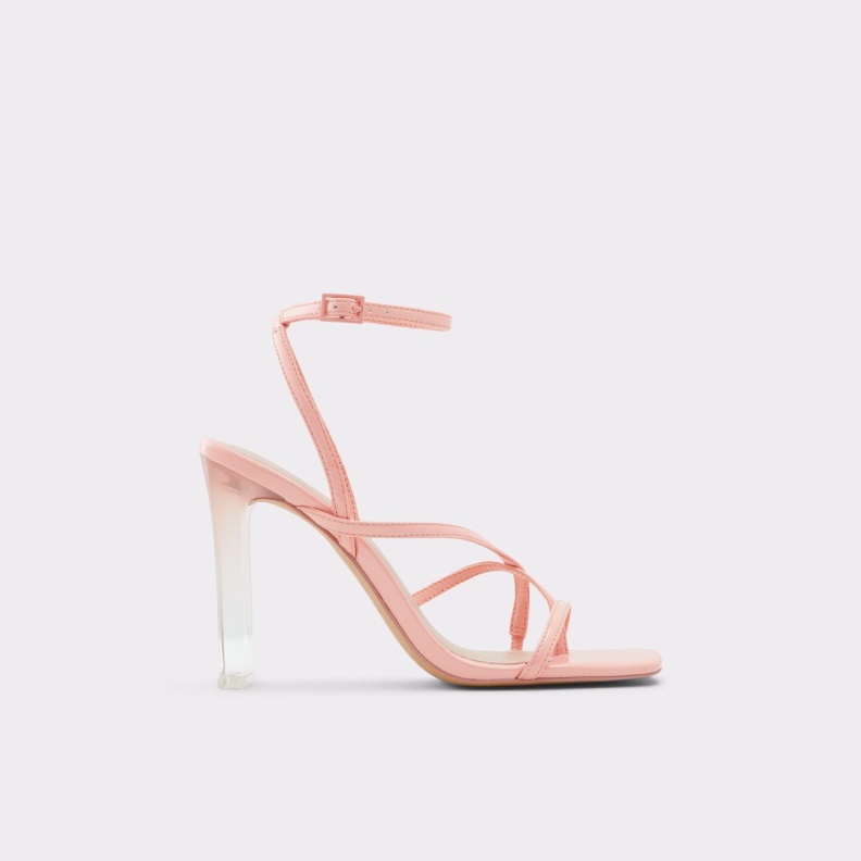 Light Orange Hainiel Strappy Heeled Sandal Cup Sole Aldo Fashion