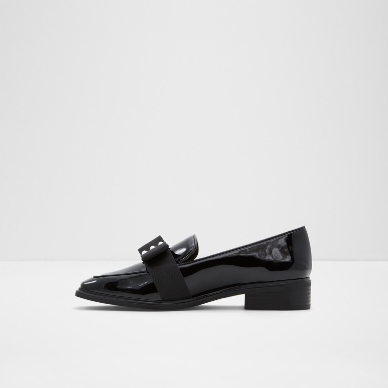 Aldo New Arrival Hairalle Loafer Black Synthetic Patent Fashion