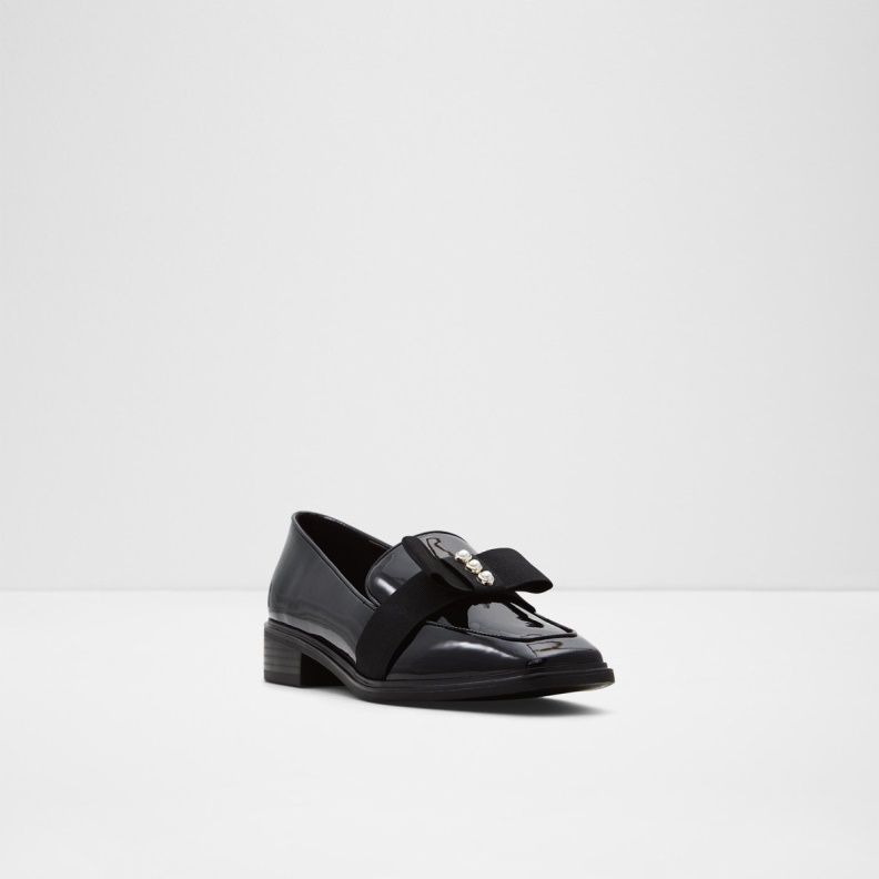 Aldo New Arrival Hairalle Loafer Black Synthetic Patent Fashion