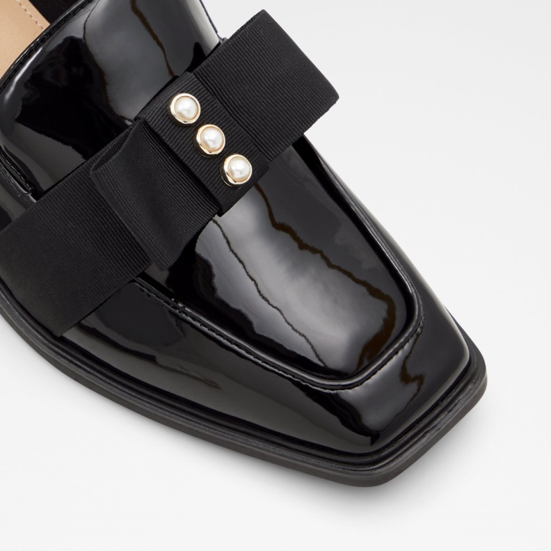 Aldo New Arrival Hairalle Loafer Black Synthetic Patent Fashion