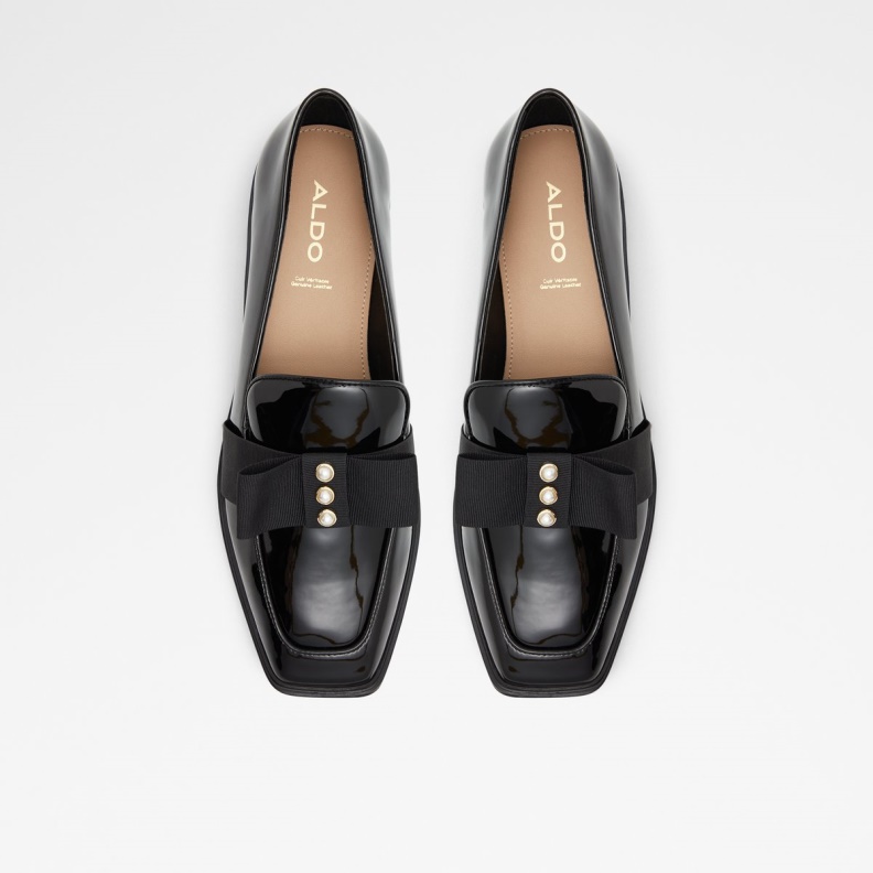 Aldo New Arrival Hairalle Loafer Black Synthetic Patent Fashion