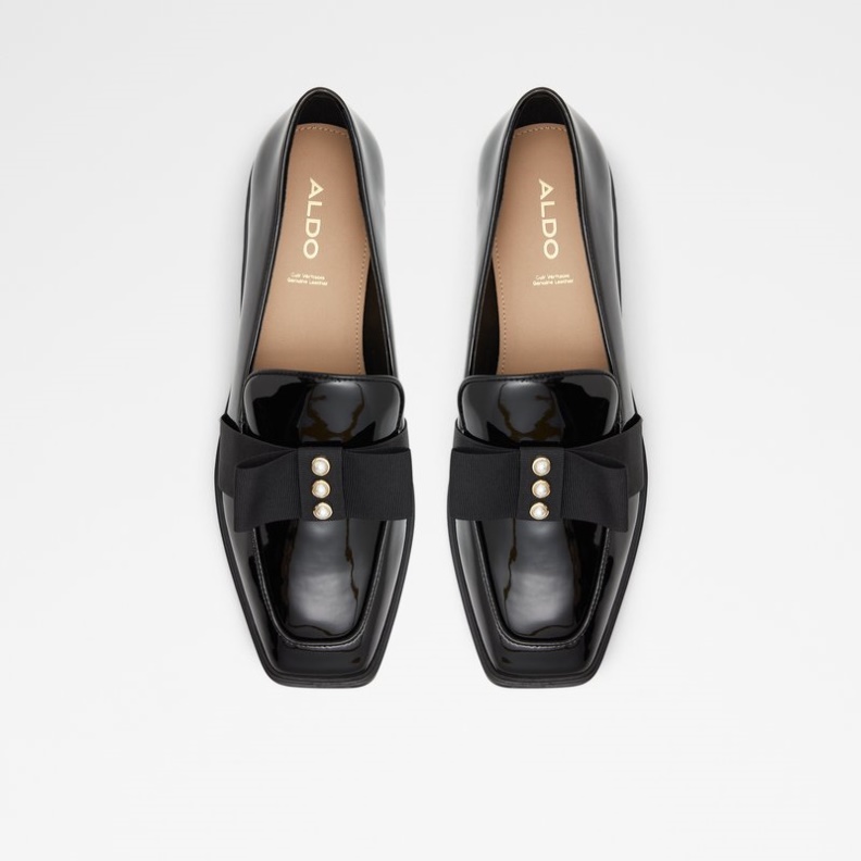 Schwarz Synthetik Lack Mode Aldo Hairalle