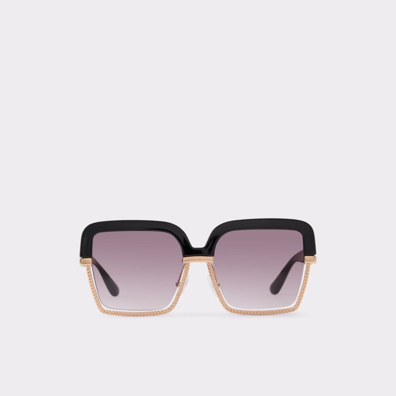 Halaeraen Square Sunglasses Fashion Aldo Black-Gold Multi