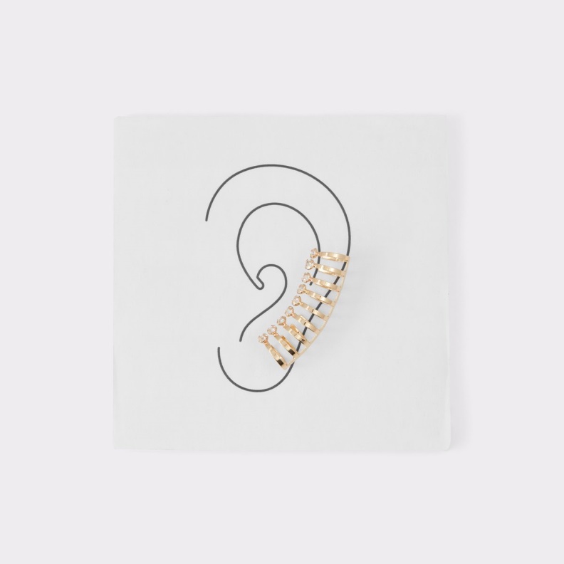 Gold-Clear Multi Aldo Fashion Last Chance Haotha Cuff Earrings