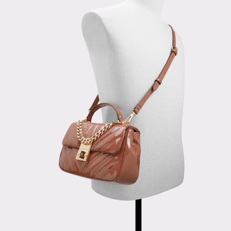 Aldo Fashion New Arrival Hayssx Top Handle Bag Dark Brown