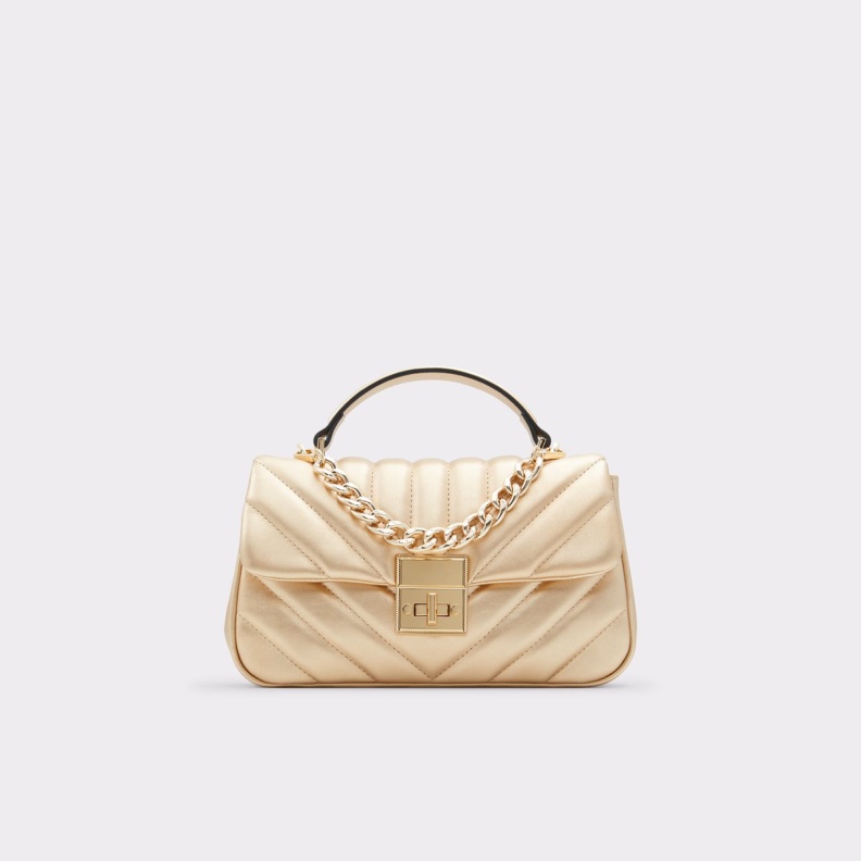 Aldo New Arrival Hayssx Top Handle Bag Gold Fashion