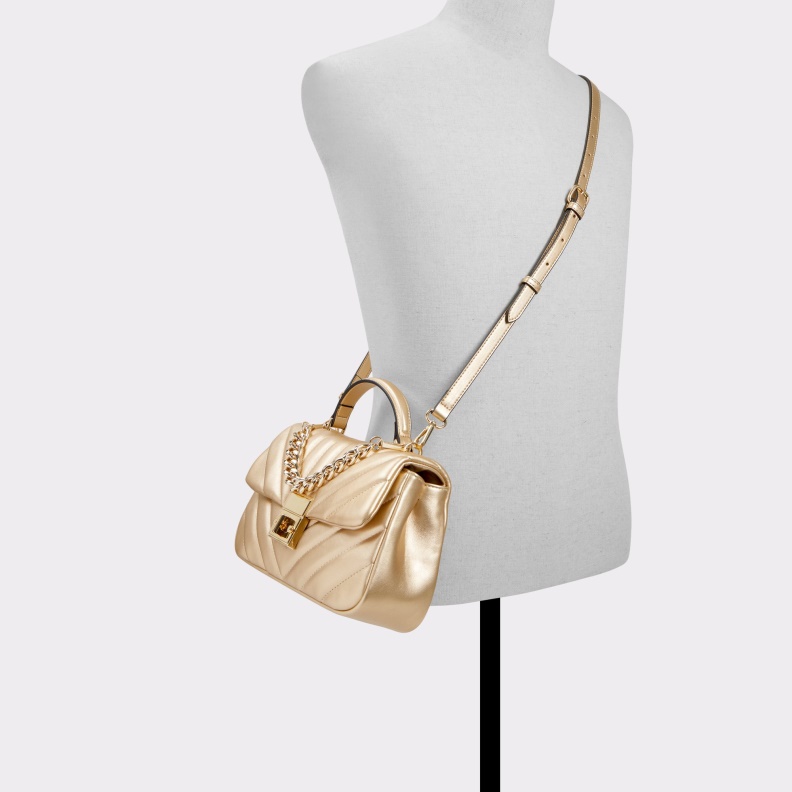 Aldo New Arrival Hayssx Top Handle Bag Gold Fashion