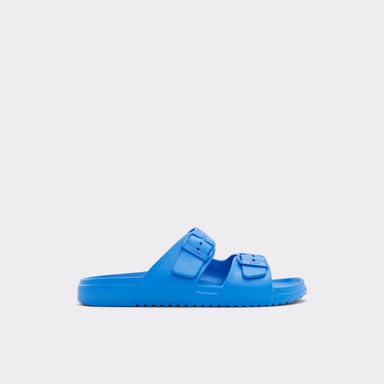 Blue Synthetic Rubber Hideo Slide Sandal Aldo Fashion