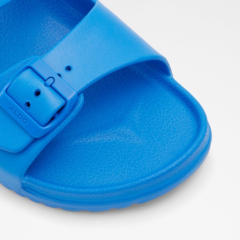 Blue Synthetic Rubber Hideo Slide Sandal Aldo Fashion