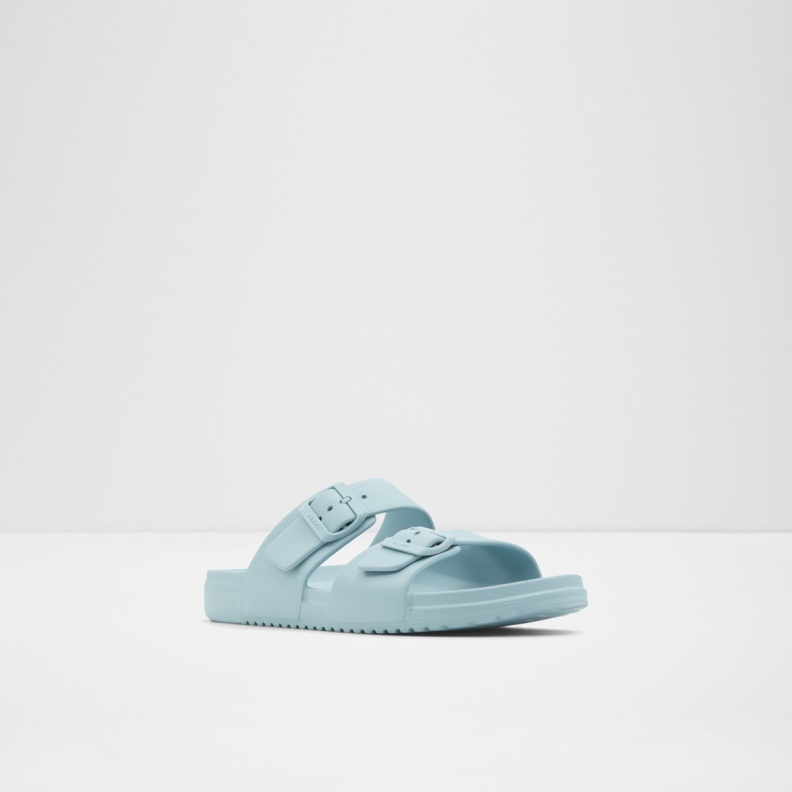 Fashion Blue Synthetic Rubber Hideo Slide Sandal Aldo