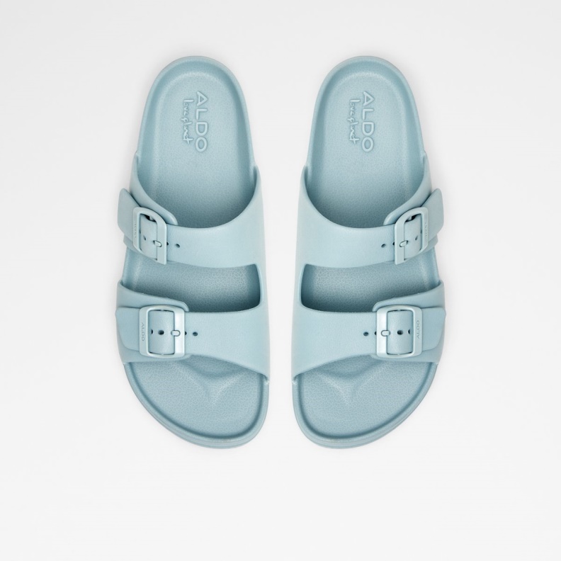 Fashion Blue Synthetic Rubber Hideo Slide Sandal Aldo