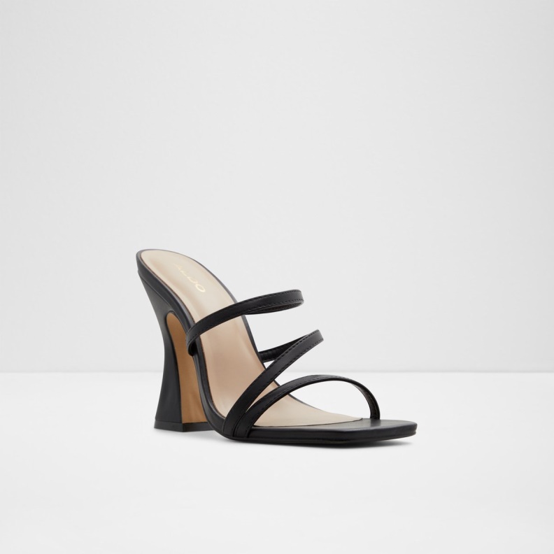 Aldo Fashion Hugar Heeled Mule Black