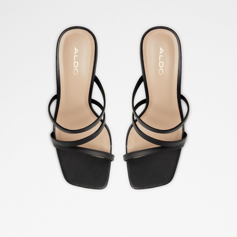 Aldo Fashion Hugar Heeled Mule Black