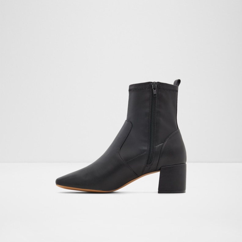 Fashion Black Textile Smooth Ibiraswen Ankle Boot Aldo