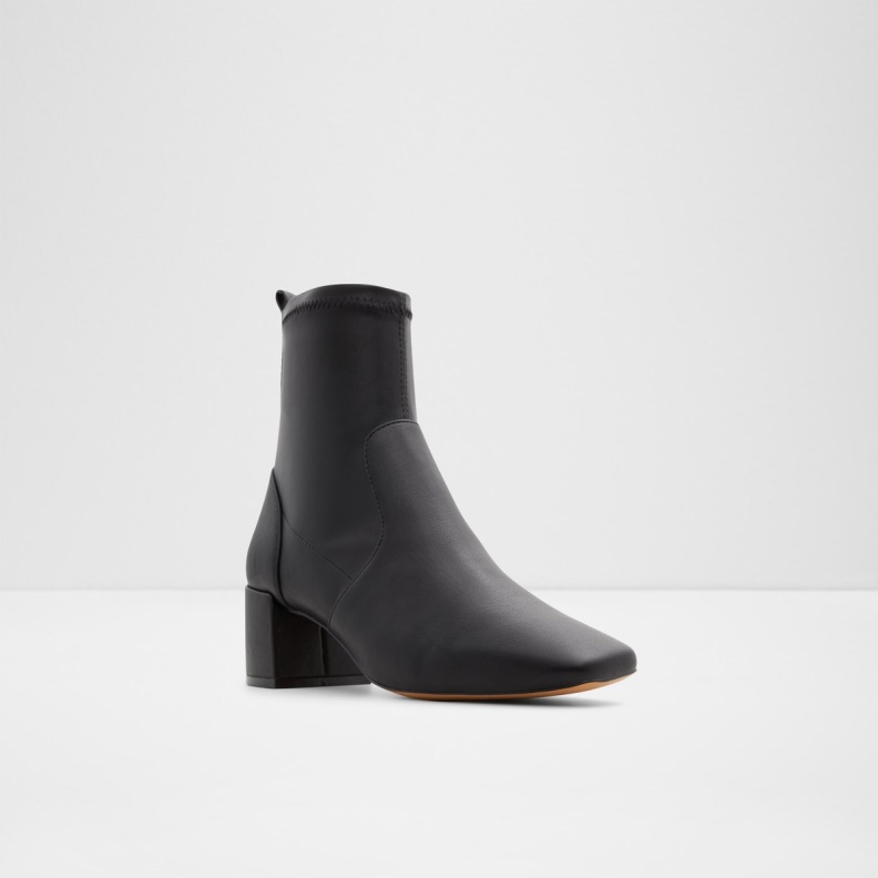Fashion Black Textile Smooth Ibiraswen Ankle Boot Aldo
