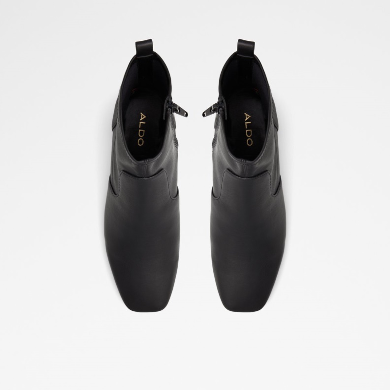 Fashion Black Textile Smooth Ibiraswen Ankle Boot Aldo