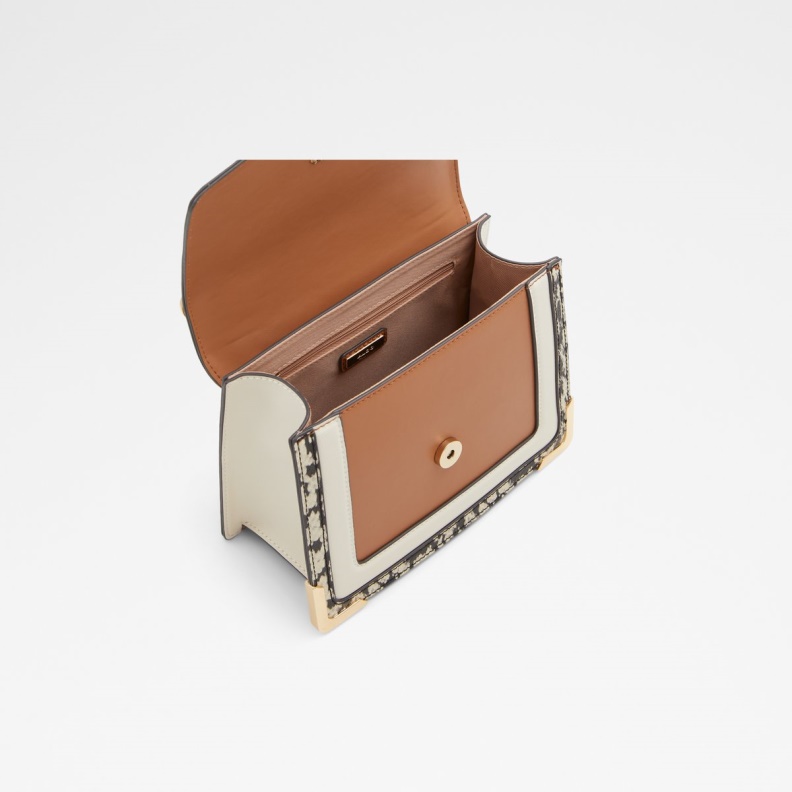 Iconilock Top Handle Bag Fashion Medium Brown Aldo