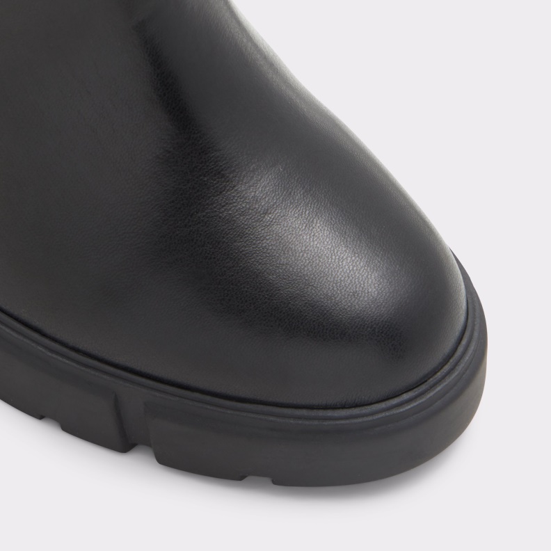 Black Synthetic Smooth Aldo Fashion Ilanna Ankle Boot Lug Sole