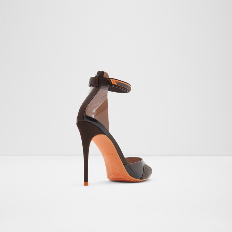 Fashion Aldo Invisi High Heel Shoe Dark Brown