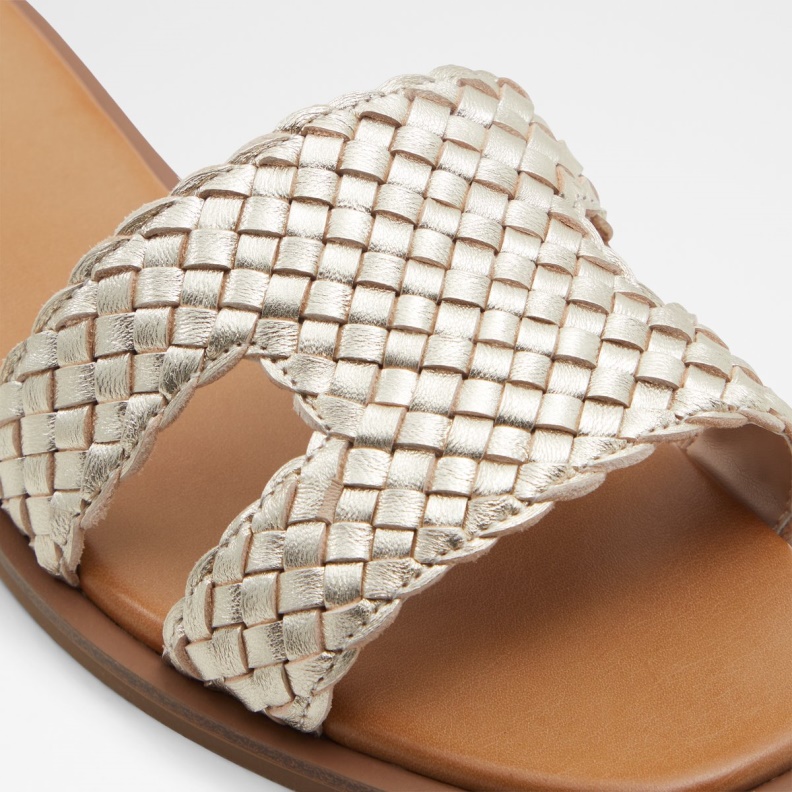Fashion Aldo Irmaos Slide Sandal Champagne