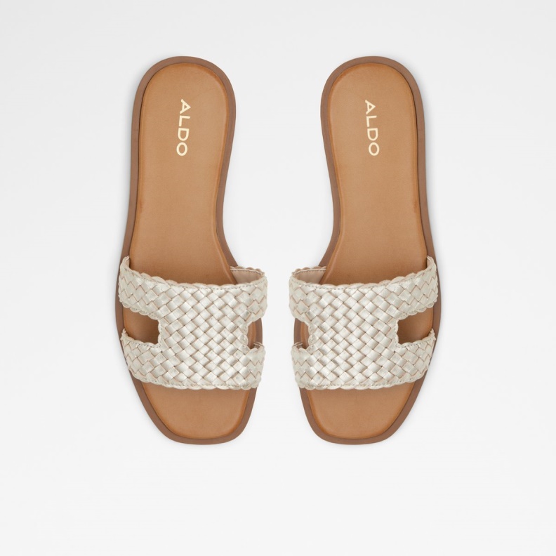 Fashion Aldo Irmaos Slide Sandal Champagne