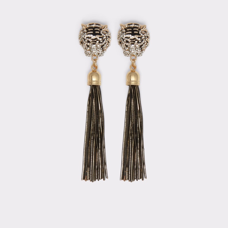 Black-Gold Multi Aldo Fashion Last Chance Istokpoga Chandelier Earrings