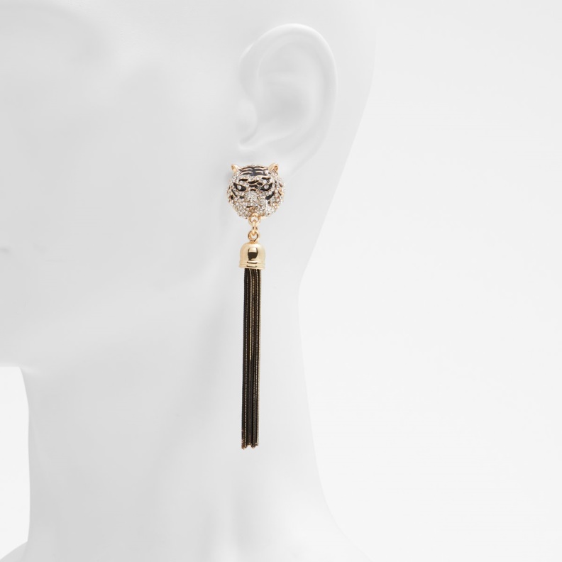 Black-Gold Multi Aldo Fashion Last Chance Istokpoga Chandelier Earrings