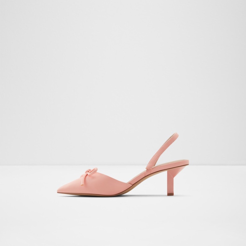 Aldo Light Orange Fashion Javaleria High Heel Shoe Kitten Heel