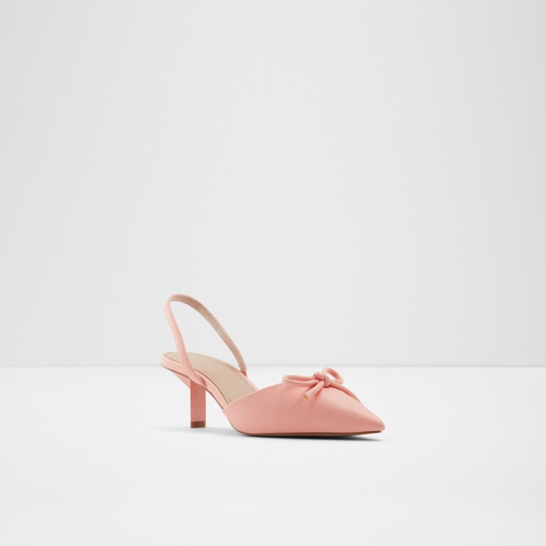 Aldo Light Orange Fashion Javaleria High Heel Shoe Kitten Heel