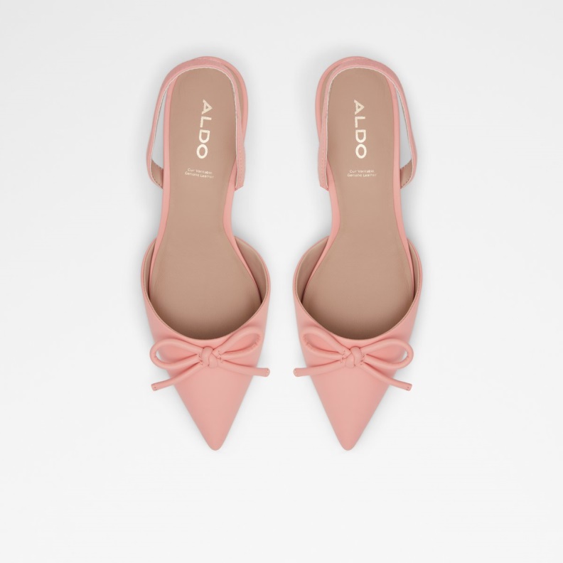 Aldo Light Orange Fashion Javaleria High Heel Shoe Kitten Heel