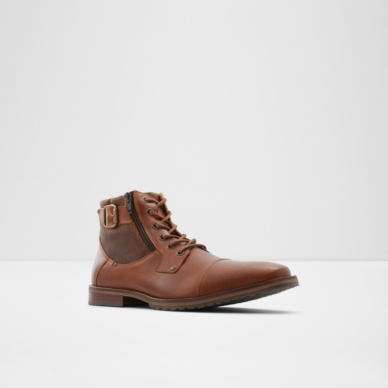 Fashion Aldo Cognac Jaxyn Lace Up Boot