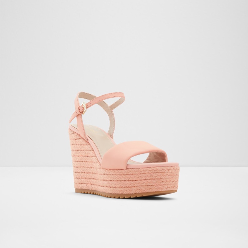 Fashion Aldo Light Orange Jeigh Wedge Sandal Wedge Heel