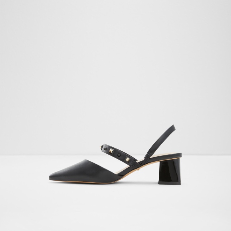 Fashion Black Aldo Sold Out Jennenaldar Sling Back High Heel Block Heel