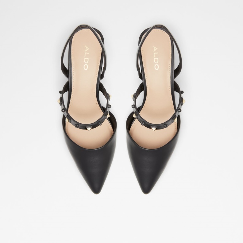 Fashion Black Aldo Sold Out Jennenaldar Sling Back High Heel Block Heel