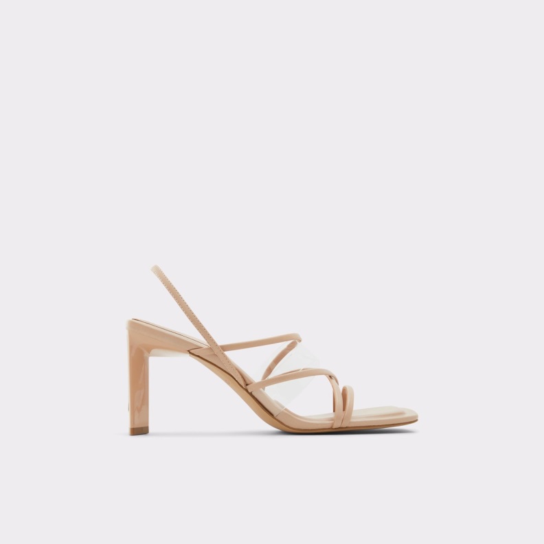 Jennifer Strappy Heeled Sandal Cup Sole Aldo Fashion Bone