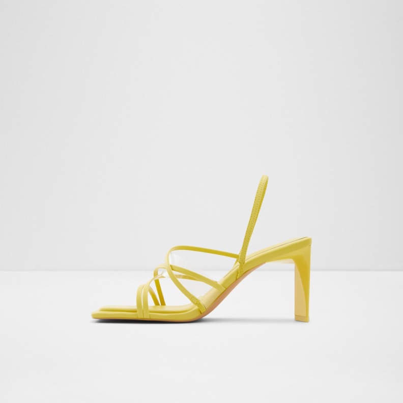 Aldo Bright Green Fashion Jennifer Strappy High Heel Sandal Block Heel