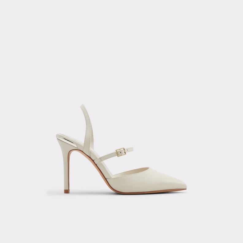 Aldo Fashion Jeriebaen Strappy Heeled Shoe Stiletto Heel White