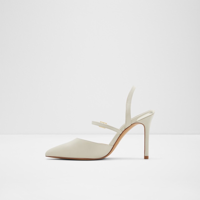 Aldo Fashion Jeriebaen Strappy Heeled Shoe Stiletto Heel White