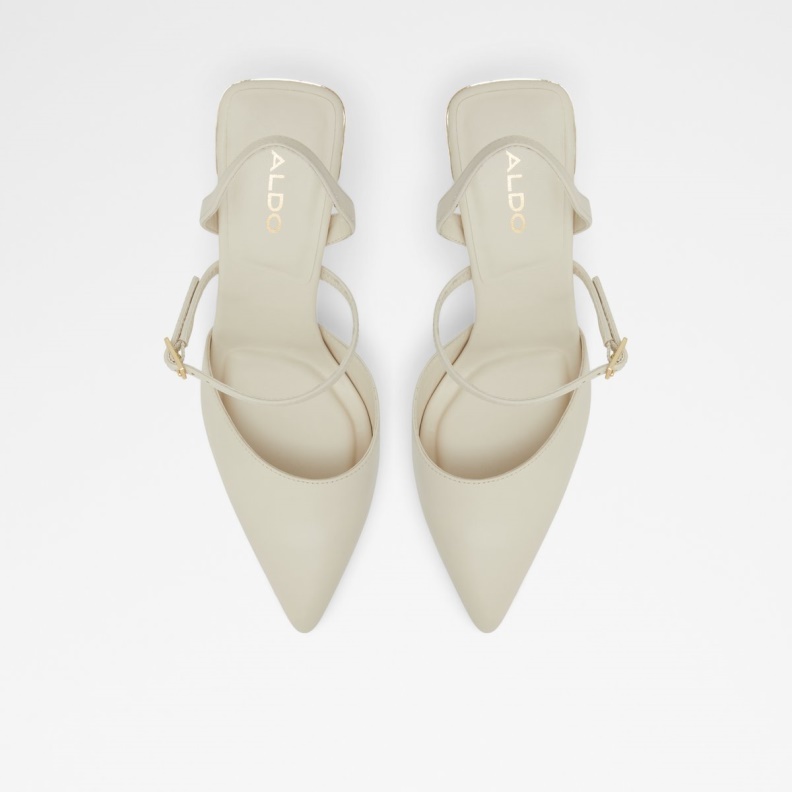 Aldo Fashion Jeriebaen Strappy Heeled Shoe Stiletto Heel White